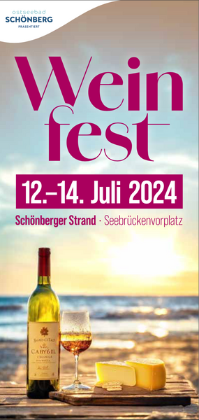 Weinfest Schönberger Strand 2024 - Weintasting mit Meerblick