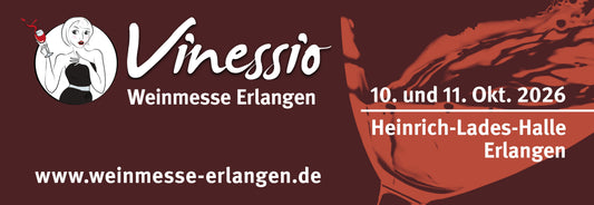 Wir sind dabei: Vinessio Weinmesse Erlangen am 10. und 11. Oktober