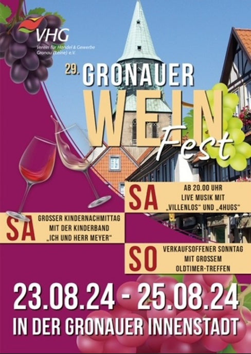 29. Gronauer Weinfest 23.08.24 - 25.08.24